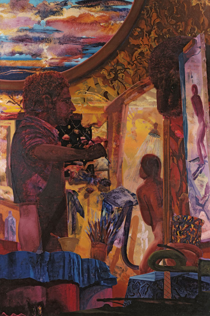 James McGarrell's painting, Bison Self-Portrait