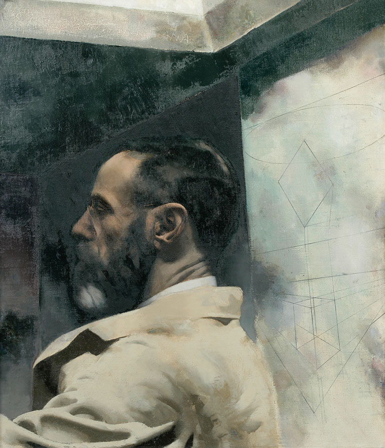Edwin Dickinson's painting, Self-Portrait