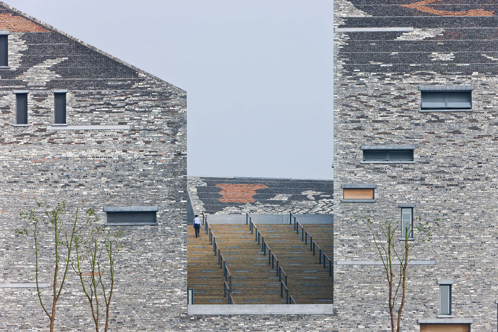 Photograph showing the architecture of the Ningbo History Museum